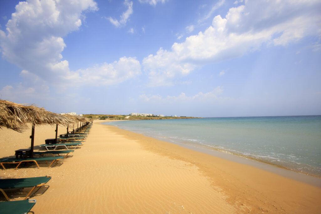 Golden Beach (Greek: Χρυσή Ακτή) is a 700 metre long beach on the south eastern part of the island of Paros, Greece.